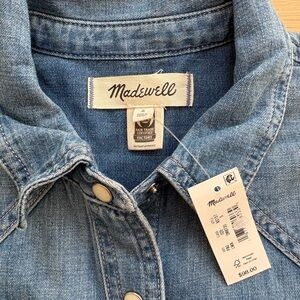 Madewell Blue Denim Shirt Jacket